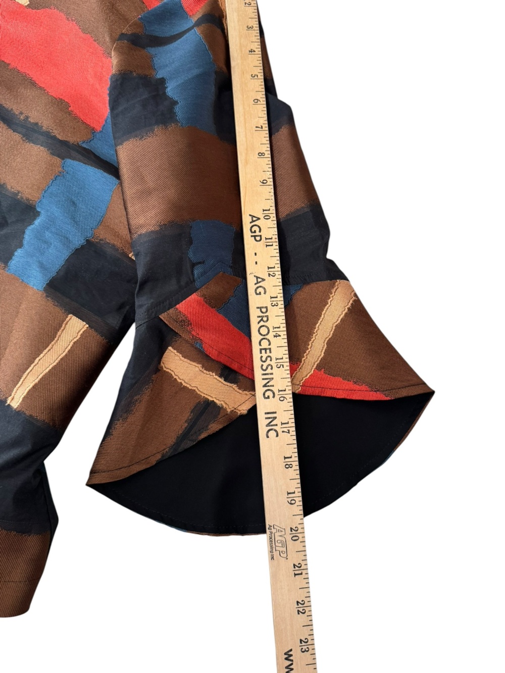 Joseph Ribkoff Abstract Jacket 18 Silk Blend Boxy Top Artwear Oversized Chic N56 - Picture 7 of 10